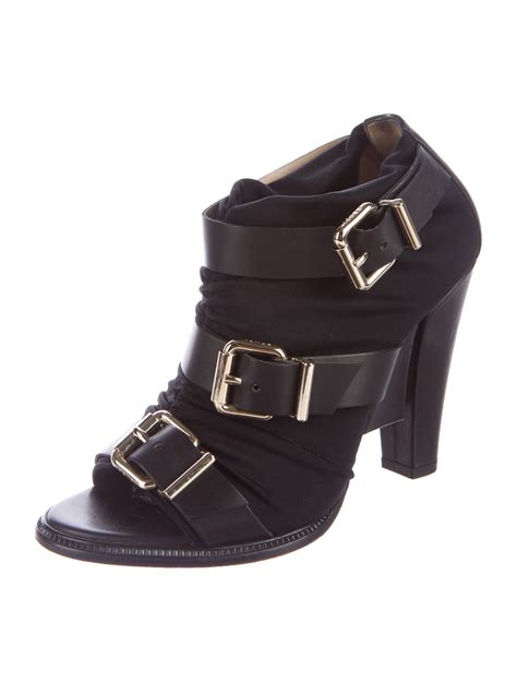 fendi high heel open toe buckle camel black|fendi sandals for women.